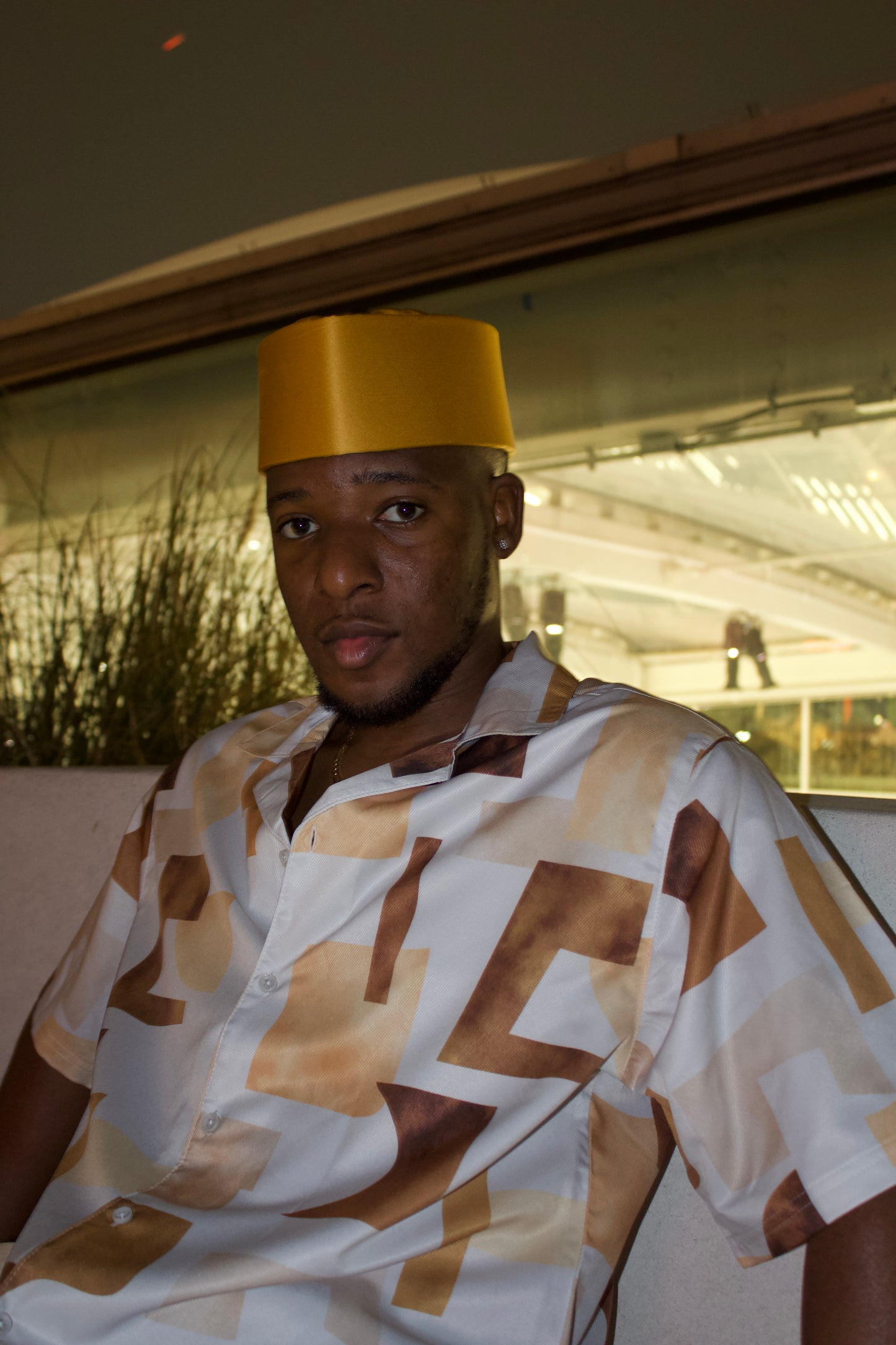 Mustard Gold Satin Original Oga Faaji Crown
