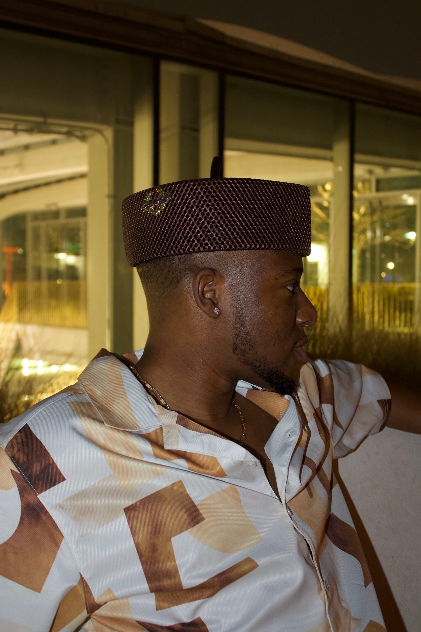 Brown Net Original Oga Faaji Crown
