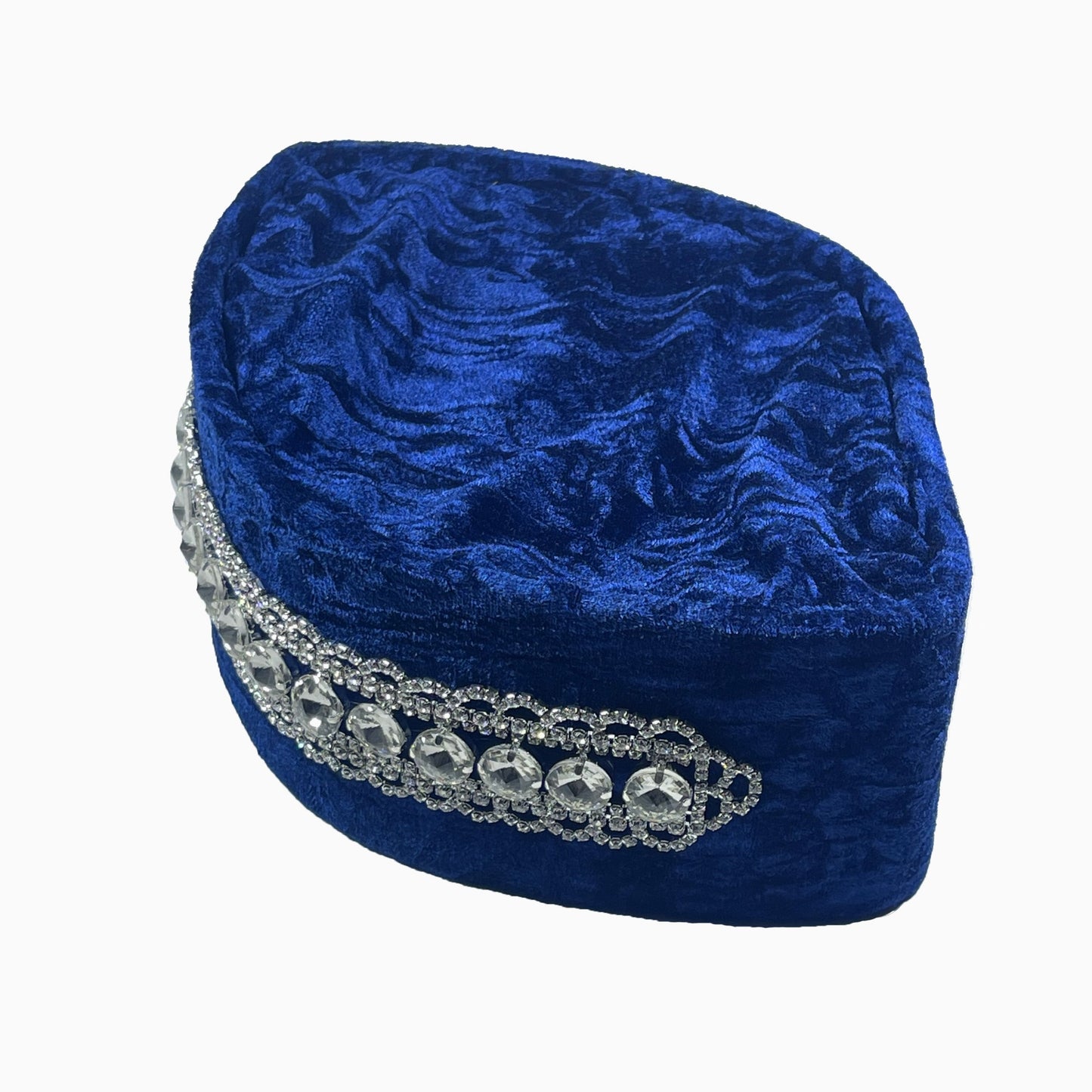 Silver Ribbon Crushed Blue Oga Faaji Crown