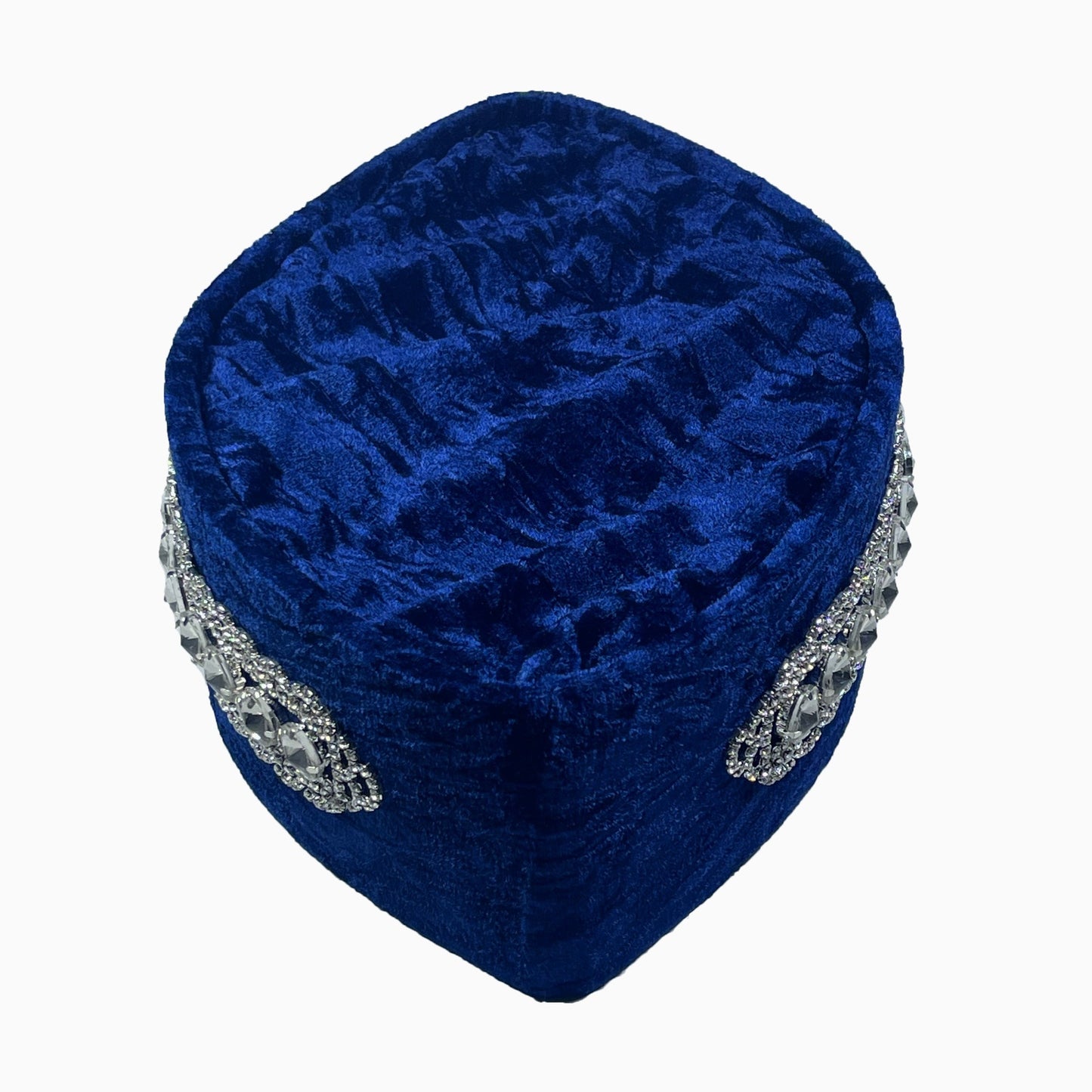 Silver Ribbon Crushed Blue Oga Faaji Crown