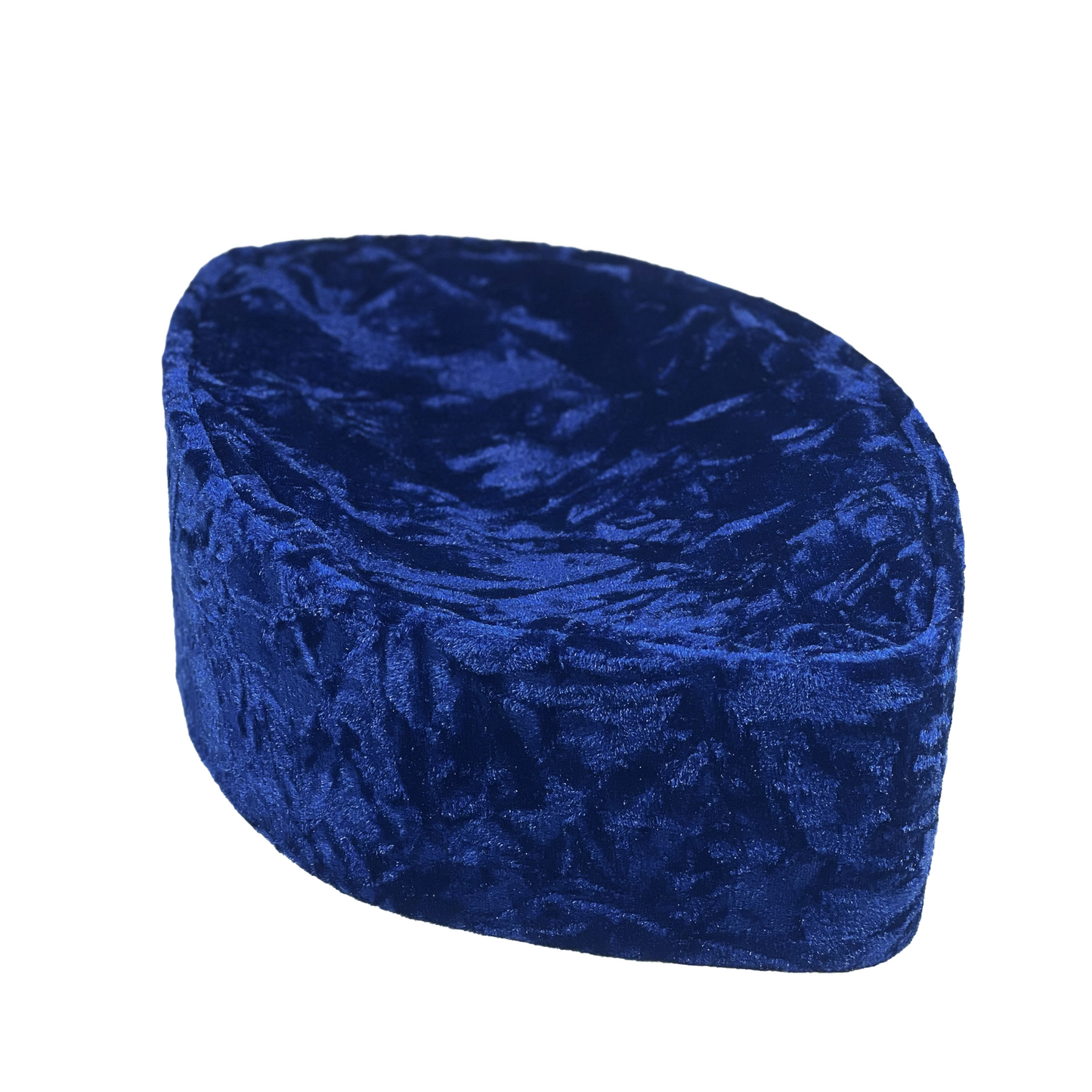 Blue Crushed Velvet  Original Oga Faaji Crown